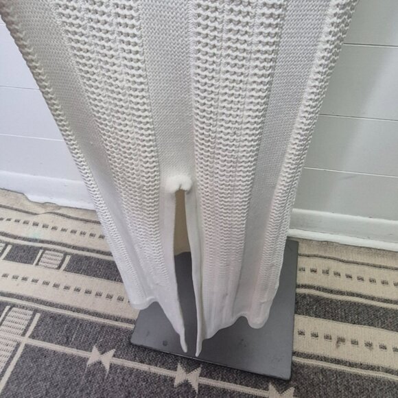 En Saison White Knit Midaxi Skirt Size M - Picture 7 of 11
